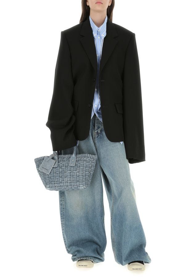 BALENCIAGA | Denim Bistro XS handbag