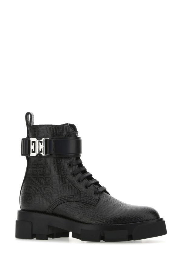 GIVENCHY | Black leather Terra ankle boots