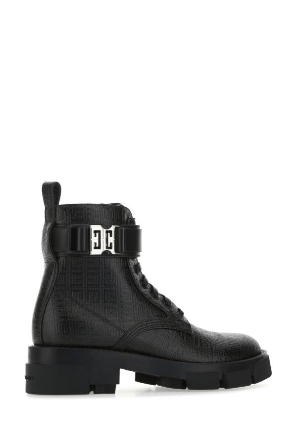GIVENCHY | Black leather Terra ankle boots
