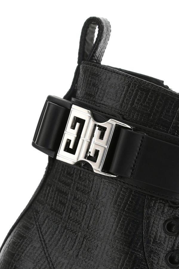 GIVENCHY | Black leather Terra ankle boots