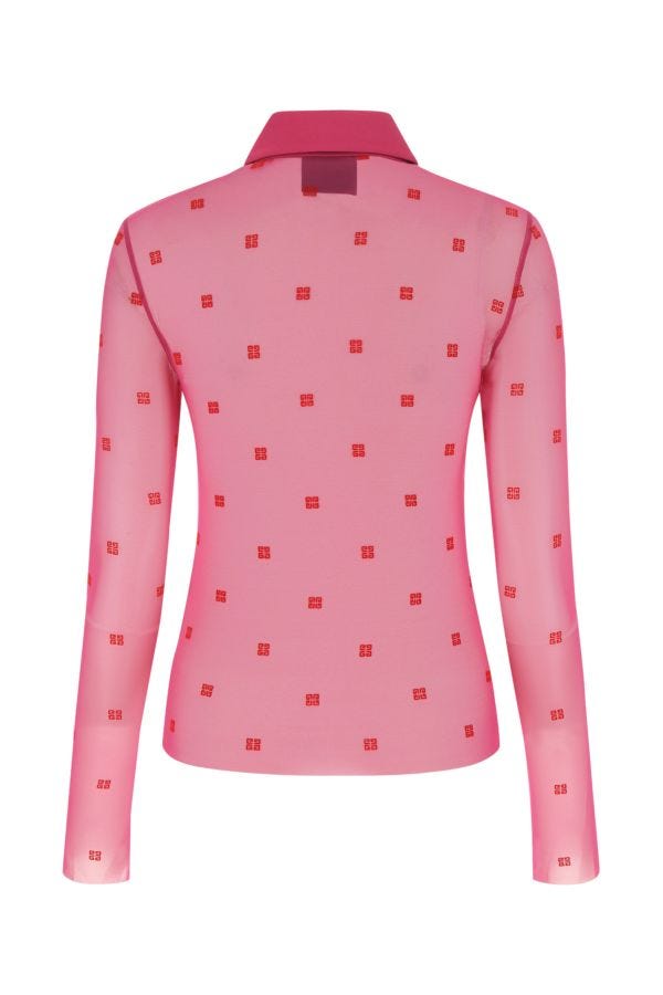GIVENCHY | Embroidered mesh shirt