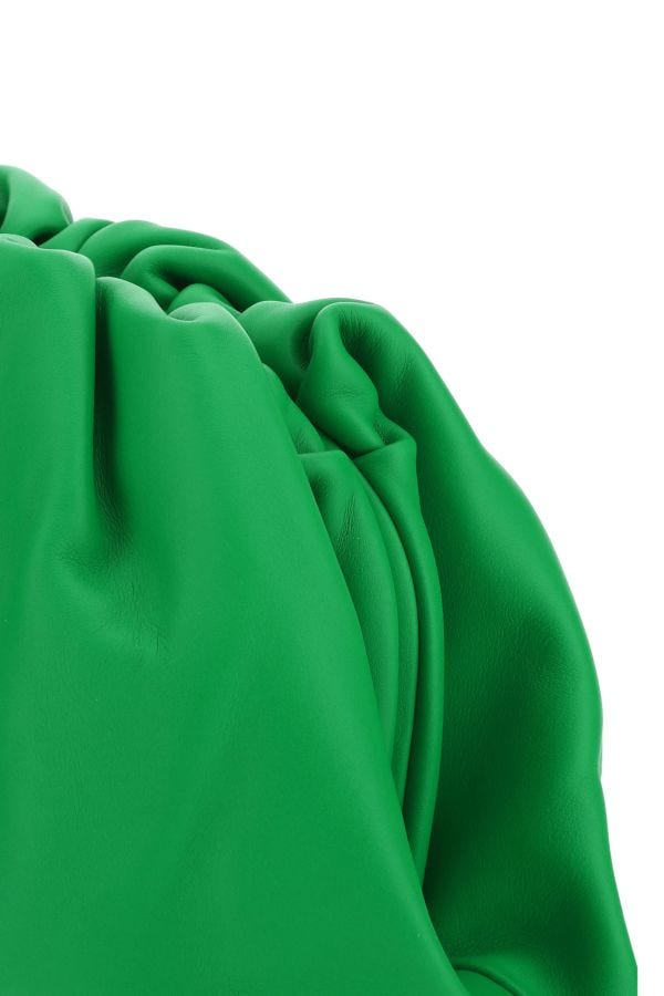 BOTTEGA VENETA | Grass green nappa leather Teen Pouch clutch