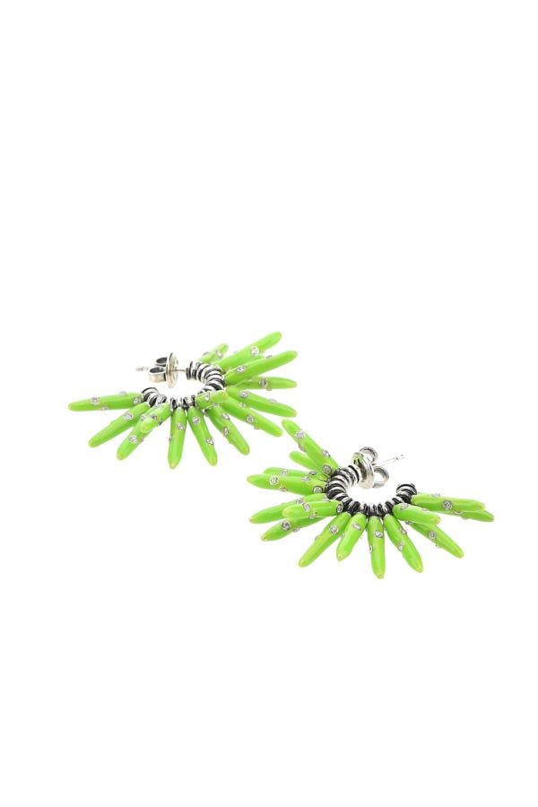 BOTTEGA VENETA | Acid green 925 silver Cone earrings