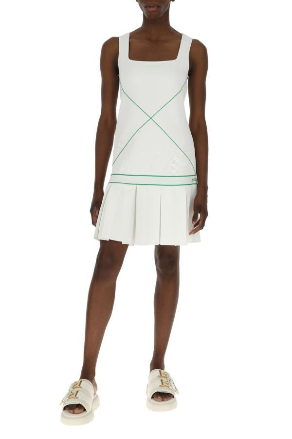 BOTTEGA VENETA | White viscose blend dress