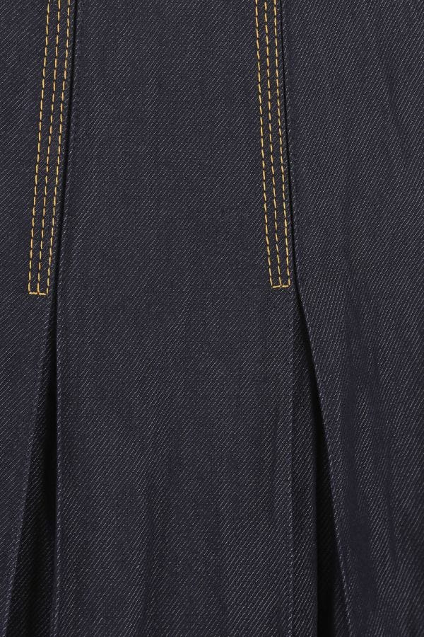 BOTTEGA VENETA | Dark blue denim mini skirt