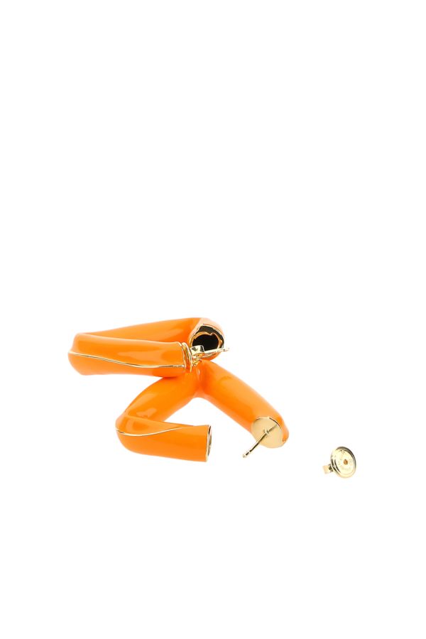 BOTTEGA VENETA | Orange 925 silver Fold earrings