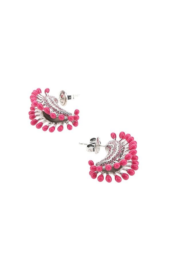 BOTTEGA VENETA | Fuchsia 925 silver earrings