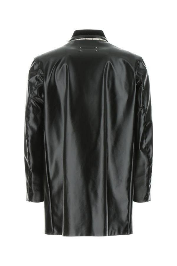 MAISON MARGIELA | Black PVC trench coat
