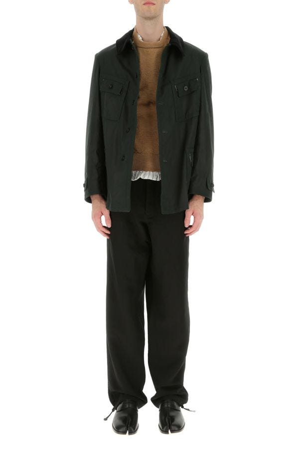 MAISON MARGIELA | Black linen blend pant