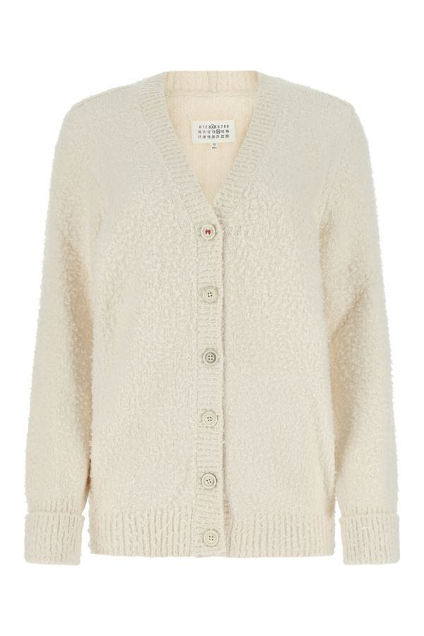 MAISON MARGIELA | Ivory cotton blend oversize cardigan