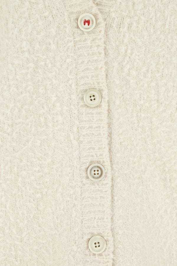 MAISON MARGIELA | Ivory cotton blend oversize cardigan