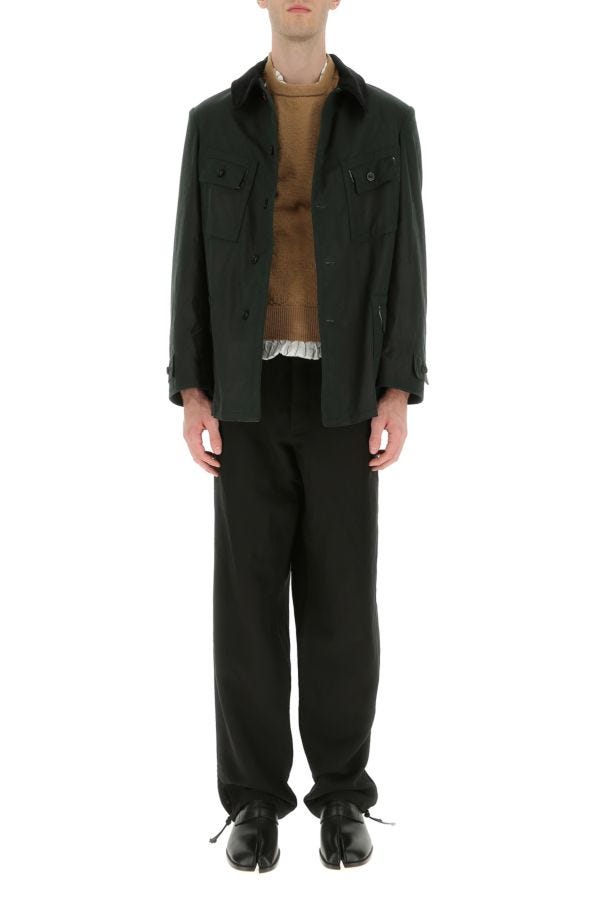 MAISON MARGIELA | Dark green cotton jacket