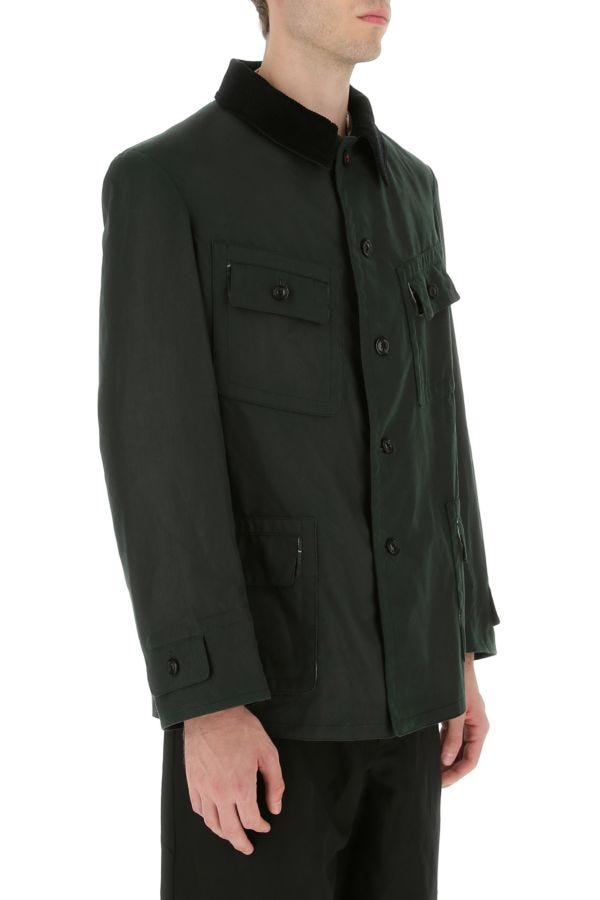 MAISON MARGIELA | Dark green cotton jacket