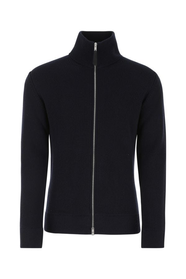 MAISON MARGIELA | Midnight blue cotton blend cardigan