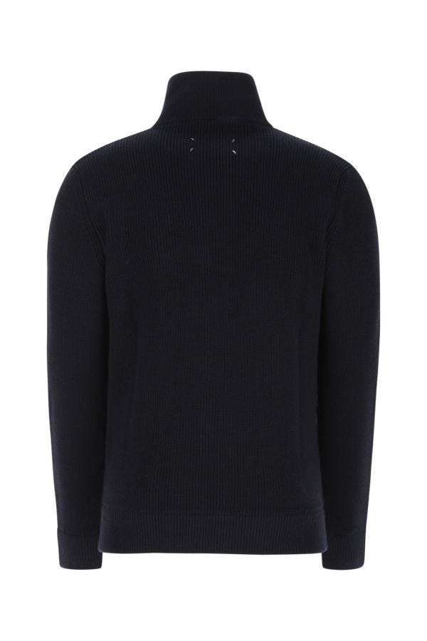 MAISON MARGIELA | Midnight blue cotton blend cardigan