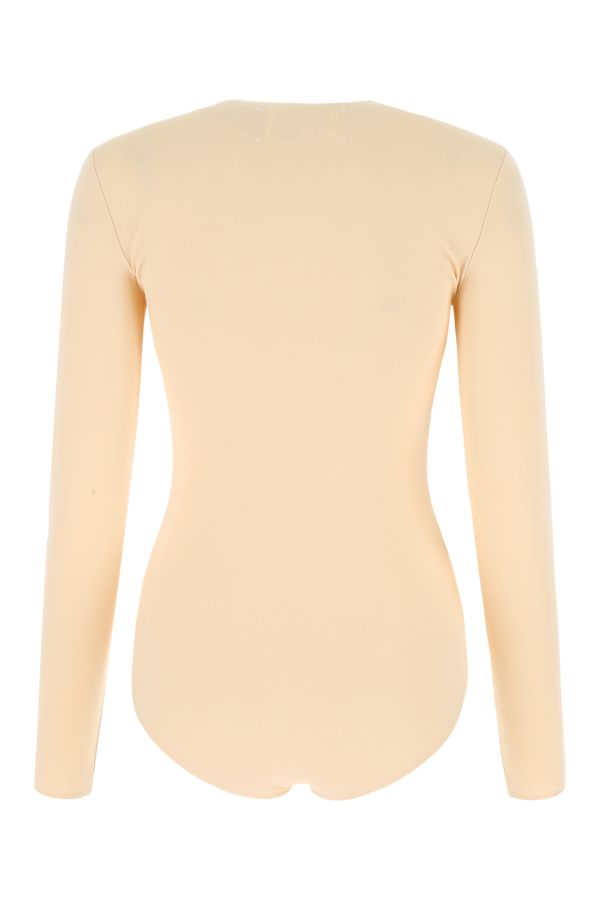 MAISON MARGIELA | Skin pink stretch viscose bodysuit