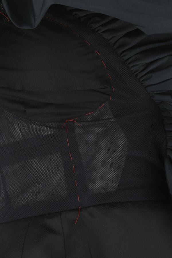 MAISON MARGIELA | Black polyester and mesh top