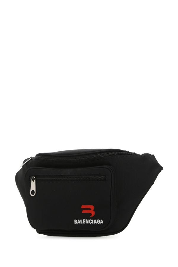 BALENCIAGA | Black nylon medium Explorer belt bag