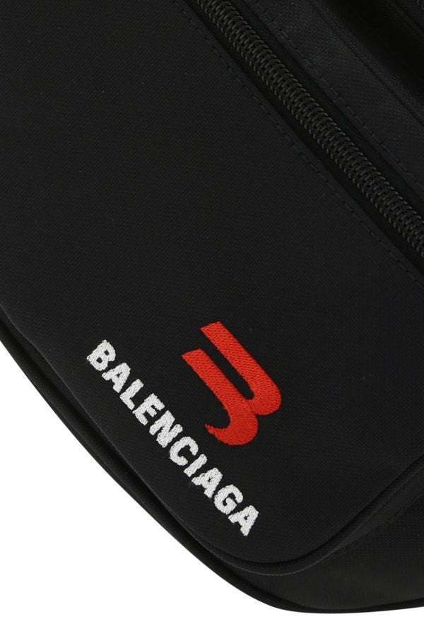 BALENCIAGA | Black nylon medium Explorer belt bag