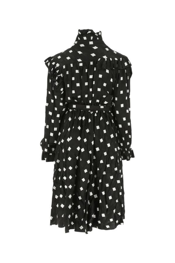 BALENCIAGA | Embroidered satin dress