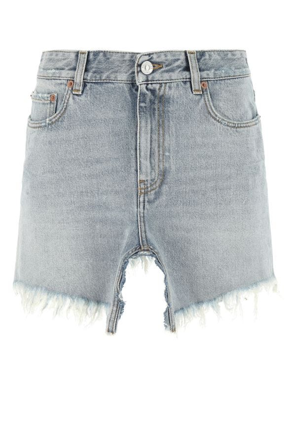 BALENCIAGA | Denim Cut-Up mini skirt