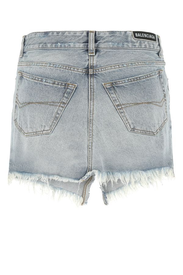 BALENCIAGA | Denim Cut-Up mini skirt