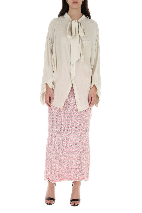 BALENCIAGA | Multicolor boucle skirt