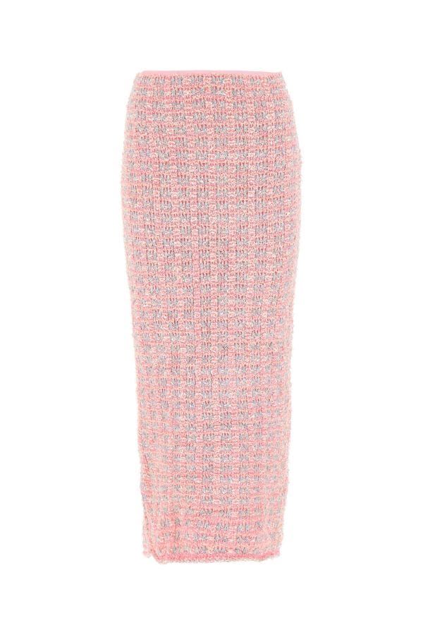 BALENCIAGA | Multicolor boucle skirt