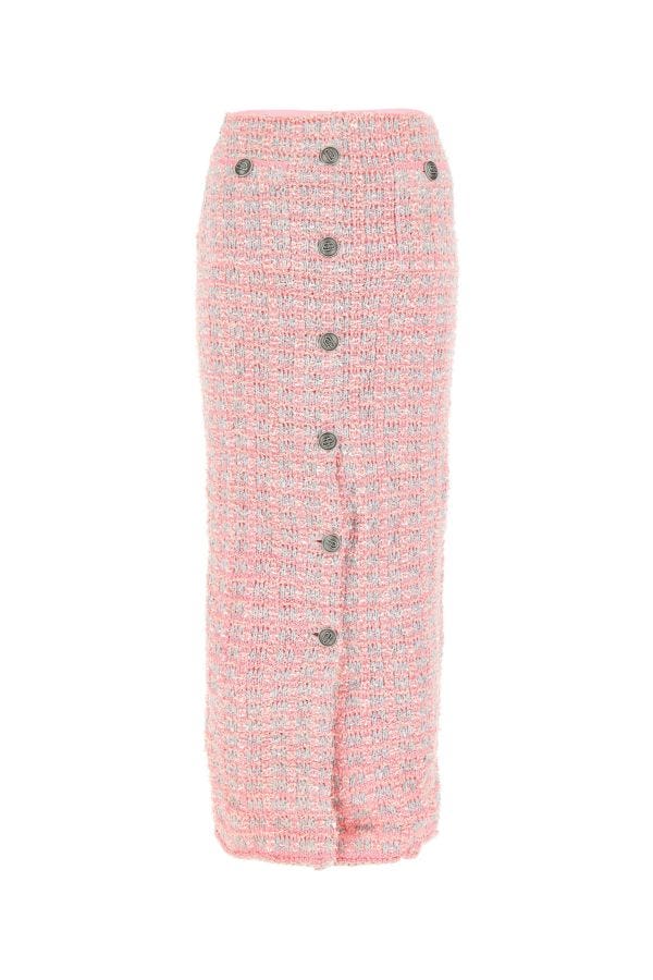 BALENCIAGA | Multicolor boucle skirt