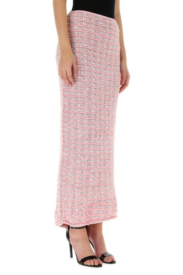 BALENCIAGA | Multicolor boucle skirt