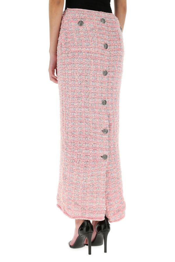 BALENCIAGA | Multicolor boucle skirt