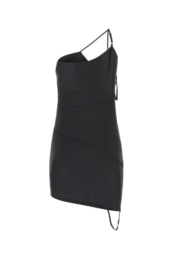 BALENCIAGA | Black stretch nylon mini dress