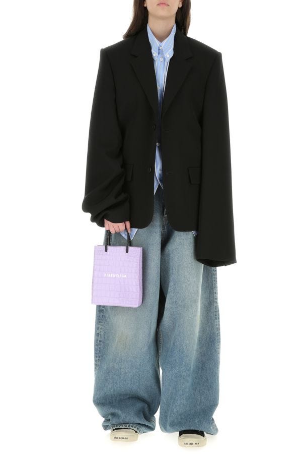 BALENCIAGA | Lilac leather handbag