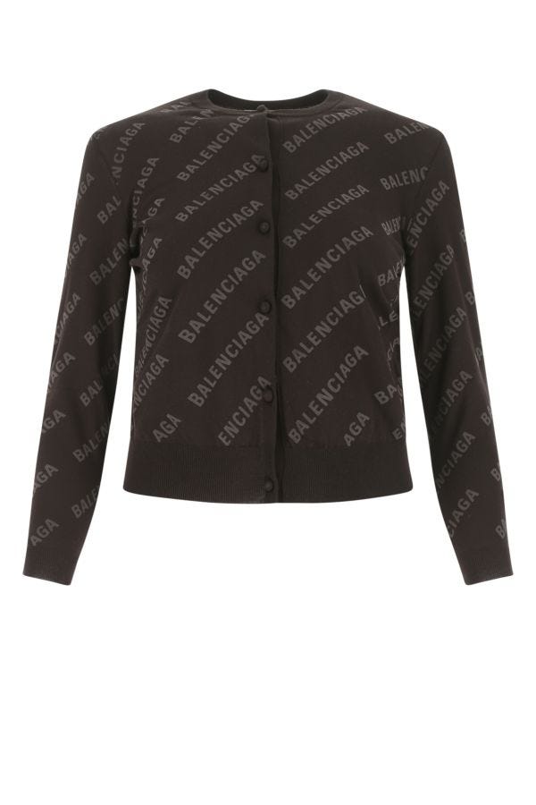 BALENCIAGA | Printed cotton cardigan