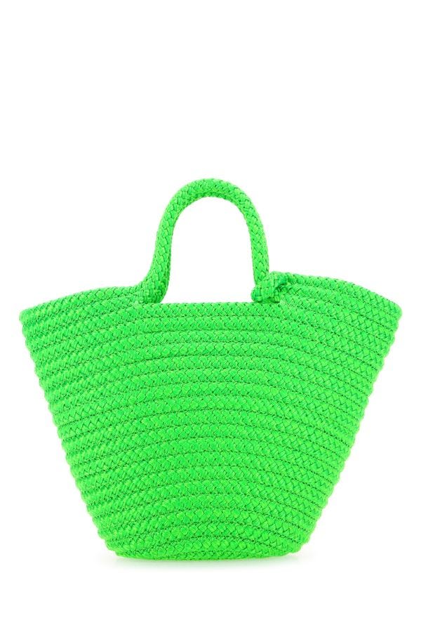 BALENCIAGA | Fluo green rope small Ibiza handbag