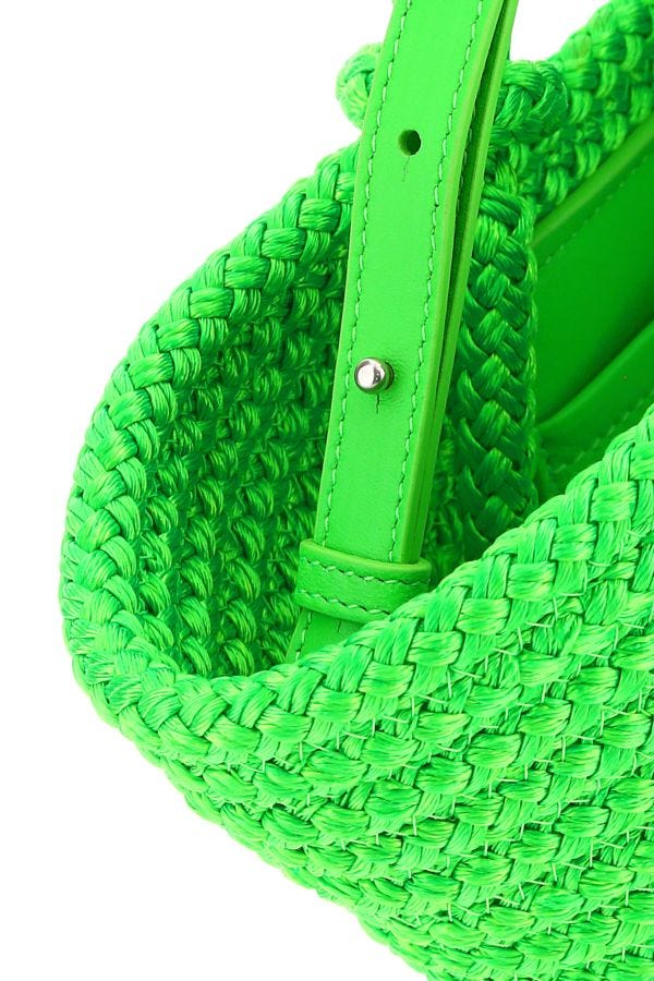 BALENCIAGA | Fluo green rope small Ibiza handbag
