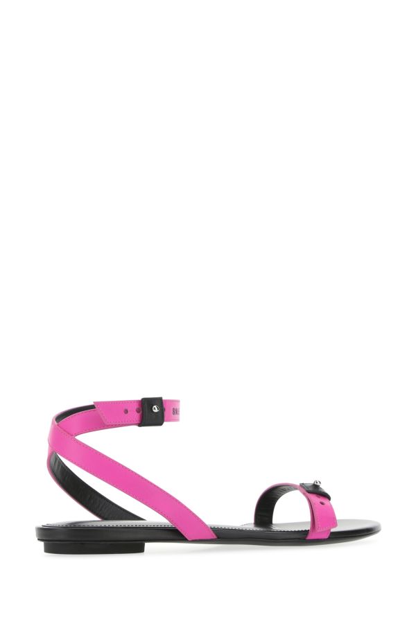 BALENCIAGA | Fuchsia leather sandals