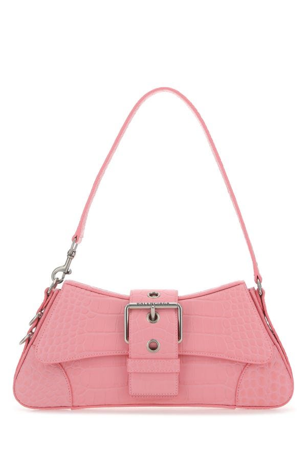 BALENCIAGA | Pink leather Lindsay M shoulder bag