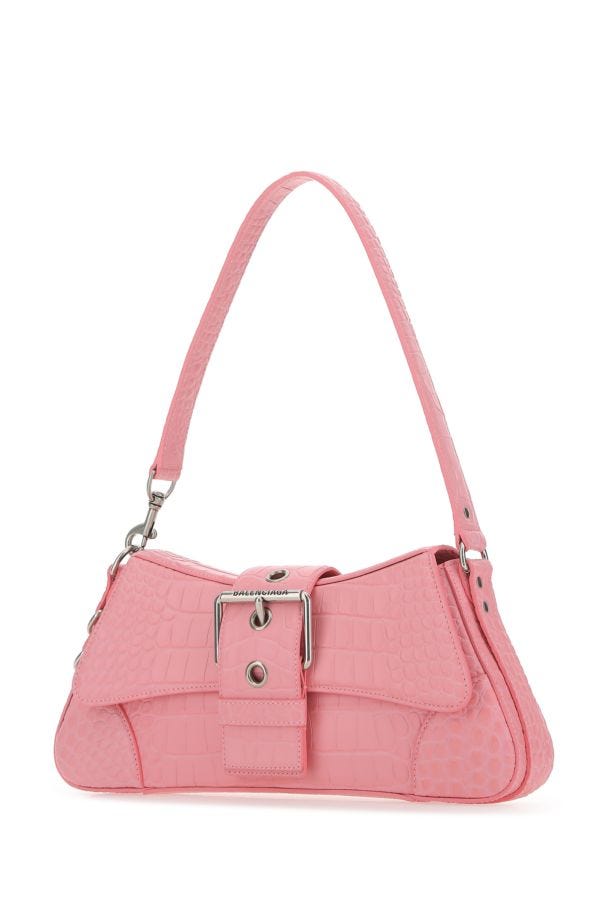 BALENCIAGA | Pink leather Lindsay M shoulder bag