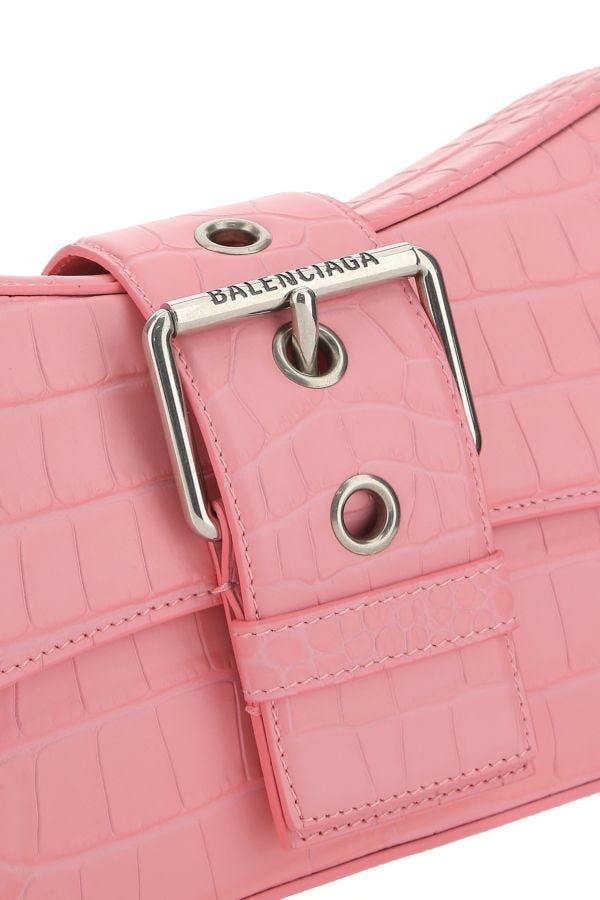 BALENCIAGA | Pink leather Lindsay M shoulder bag