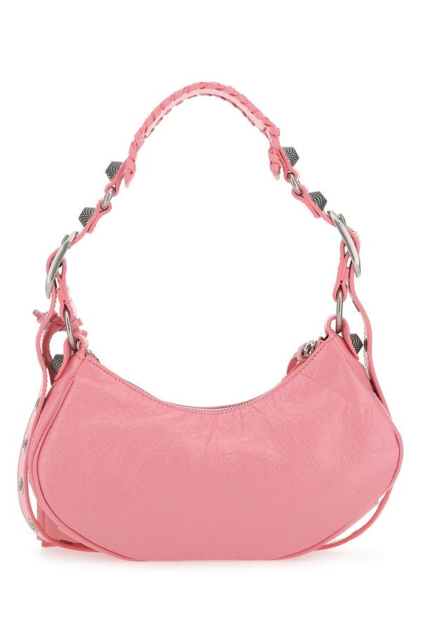BALENCIAGA | Pink nappa leather Le Cagole XS shoulder bag