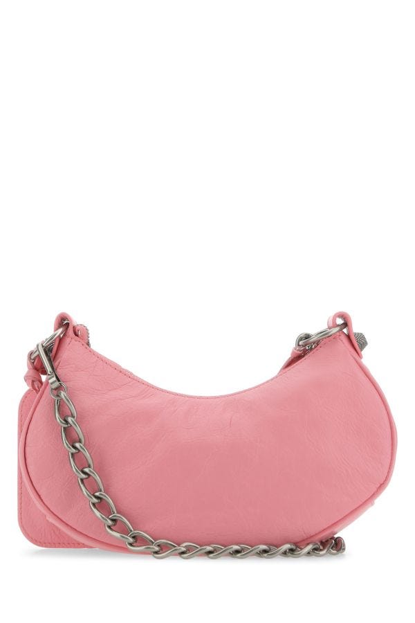 BALENCIAGA | Pink nappa leather Le Cagole XS crossbody bag