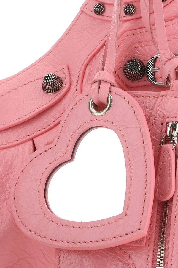BALENCIAGA | Pink nappa leather Le Cagole XS crossbody bag