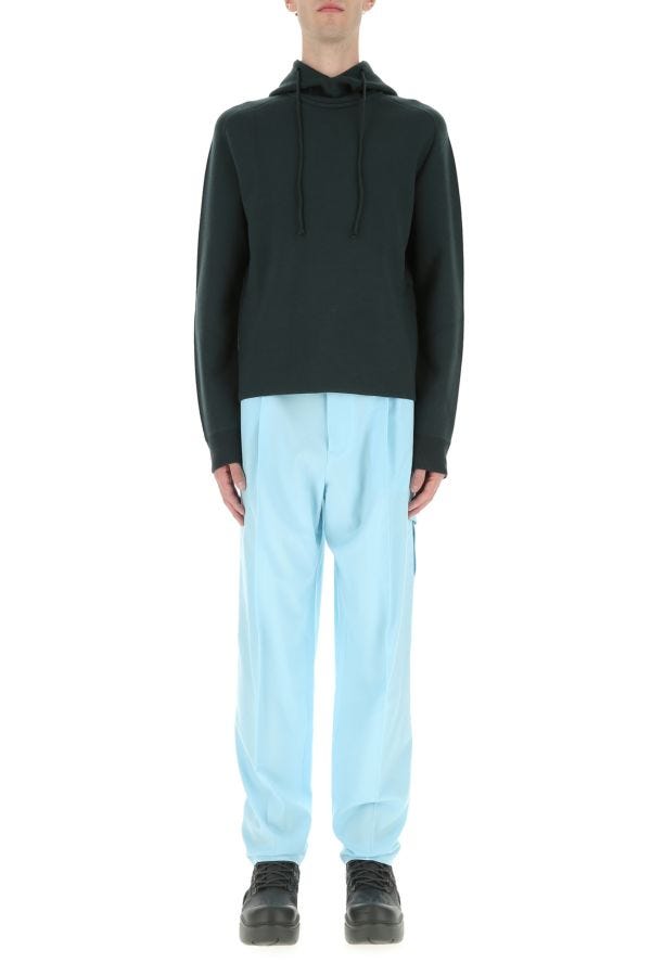 BOTTEGA VENETA | Bottle green stretch wool blend sweatshirt