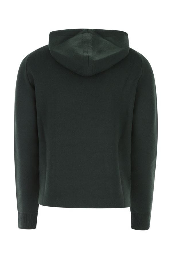 BOTTEGA VENETA | Bottle green stretch wool blend sweatshirt