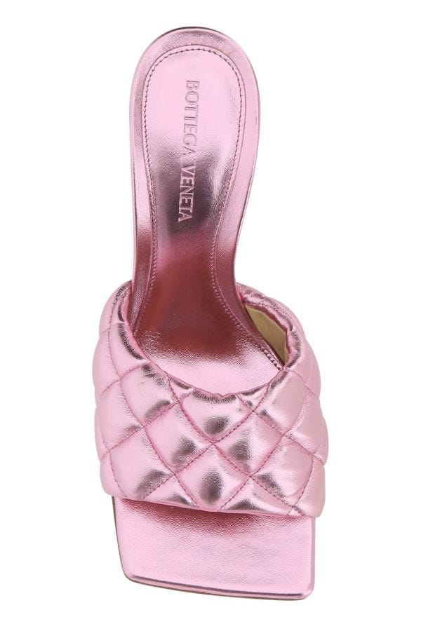 BOTTEGA VENETA | Pink nappa leather Padded sandals