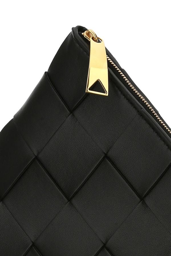 BOTTEGA VENETA | Black nappa leather pouch