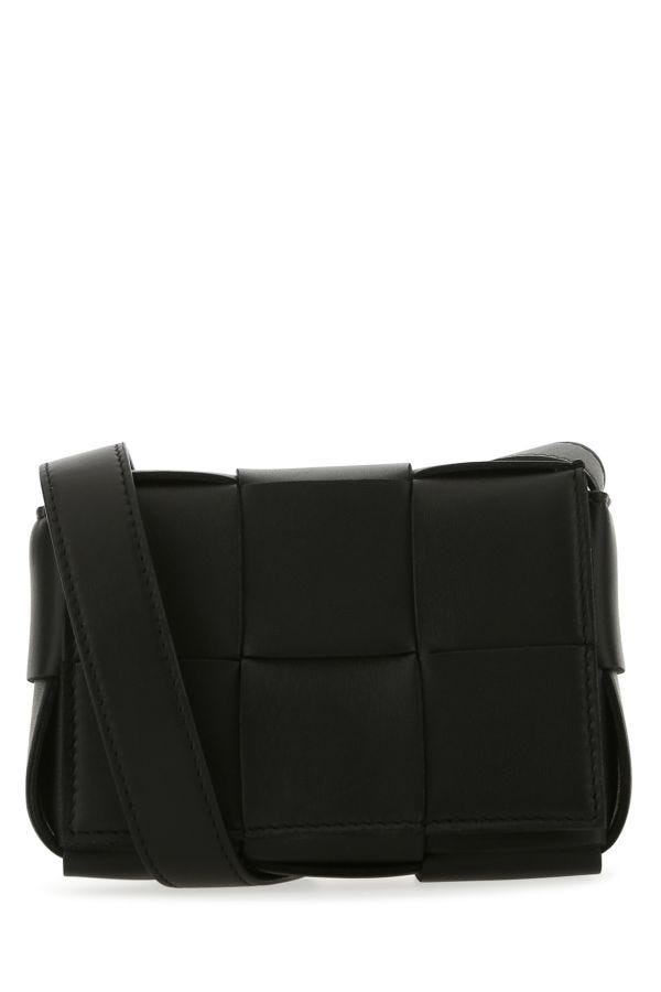 BOTTEGA VENETA | Black nappa leather Candy Cassette crossbody bag