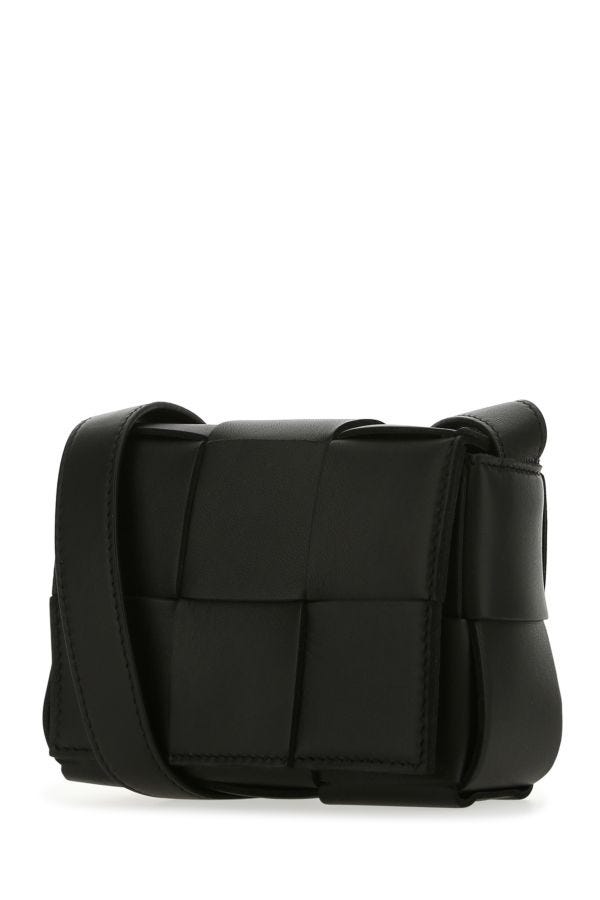BOTTEGA VENETA | Black nappa leather Candy Cassette crossbody bag