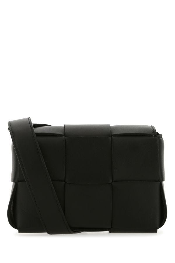 BOTTEGA VENETA | Black nappa leather Candy Cassette crossbody bag
